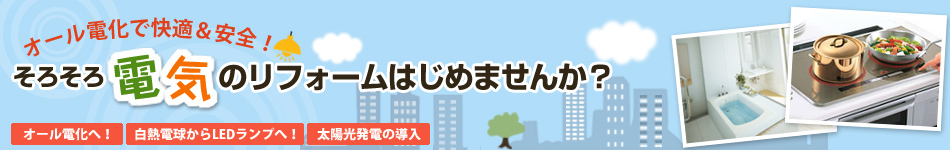 そろそろ電気のリフォームはじめませんか？